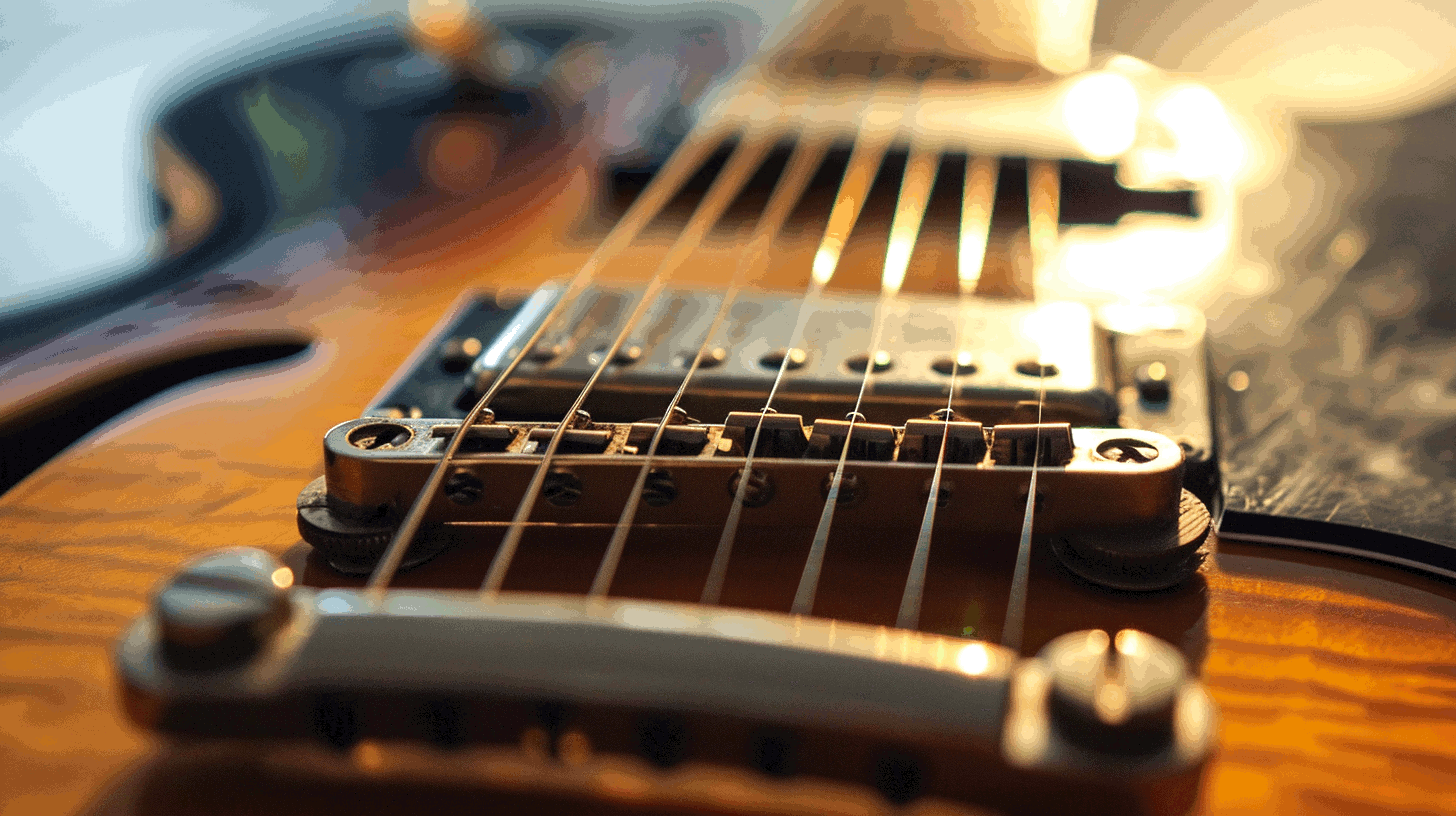 An old guitar pickup wearing out on a 7-string